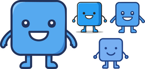 set of cartoon characters Sequre