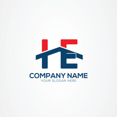 IE or EI Creative Modern Letters Logo Design Element