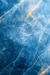 Obraz premium Abstract Blue And Gold Marble Texture Background
