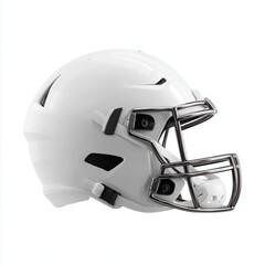 Fototapeta premium Modern White Football Helmet , PNG isolated cut out image