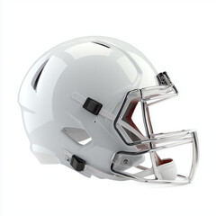 Fototapeta premium High-Quality White Football Helmet , PNG isolated cut out image