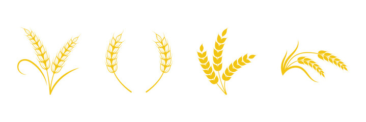 Cereal icon set, wheat ears icon vector, wheat symbol, vector illustration, eps 10