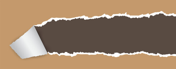 Torn Paper Banner Template Design