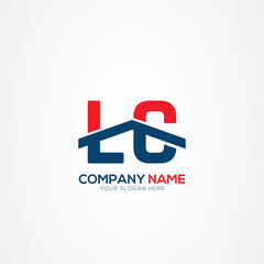 LC or CL Creative Modern Letters Logo Design Element