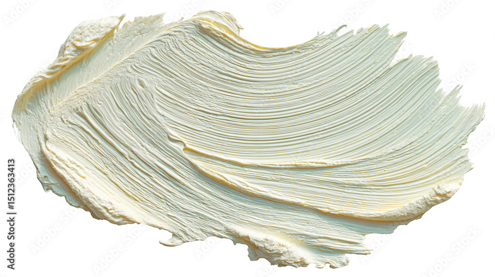 Poster light yellow oil paint smeared across a transparent background forms a textured, artistic backdrop, 