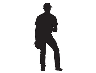 Baseball Player Silhouette