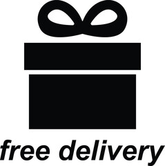 Free Delivery Icon – Shipping and Logistics Symbol for E-commerce