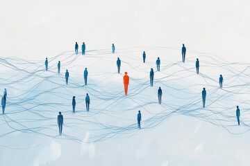 Standout individual in a network of people