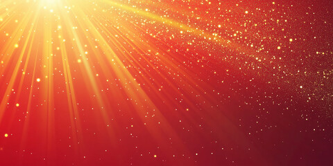 Red and golden light effect particle background