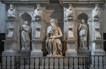 Fototapeta premium Michelangello statue , Rome