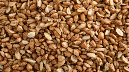 Fototapeta premium A close-up image of a pile of chopped almonds.