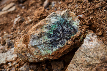 Nickel extraction on Sulawesi's island (Indonesia).