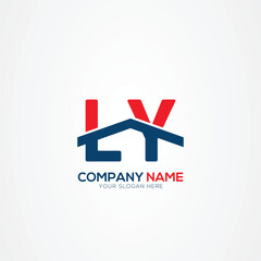 LY or YL Creative Modern Letters Logo Design Element