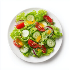 Vibrant Vegetable Salad - A Healthy and Delicious Dish , PNG isolated cut out image