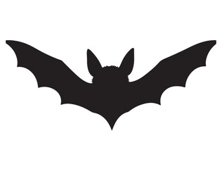 Bat Silhouette White Background