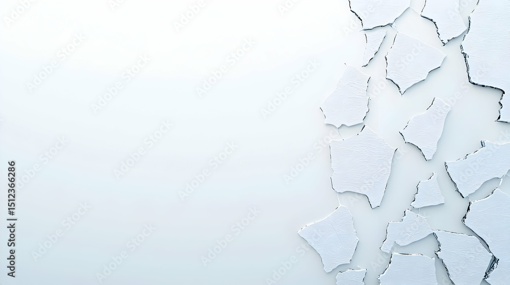 Poster abstract white mosaic pattern on light background