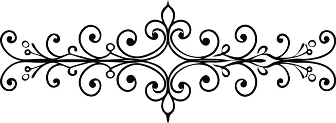 30 set ornamental text divider line art