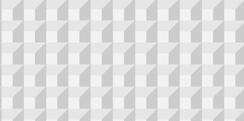 Abstract white cube geometric tile and mosaic wall grid hexagon technology wallpaper design. white, gray geometric block cube structure texture background.	
