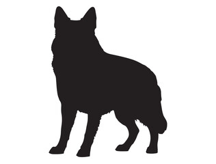 Belgian Shepherd Silhouette