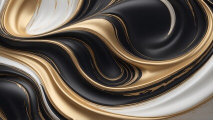 Photorealistic Marble Infinity Loop – Glossy White & Gray Flow