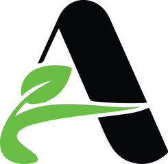 vector illustration of green leaf