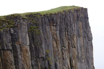 Dramatic cliff face rugged texture scotland nature