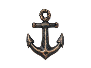 Bronze Anchor: a close-up shot of an antiqued bronze anchor, with its flukes, shank, and stock beautifully displayed, offering a glimpse into nautical themes and maritime history. 