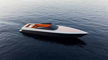 Luxury Speedboat In Calm Water