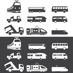 silhouette of planes , cars , trucks