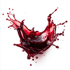 Stunning Red Drink Splash , PNG isolated cut out image