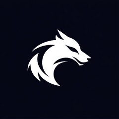 Wolf Logo design and icon with Vector template design.