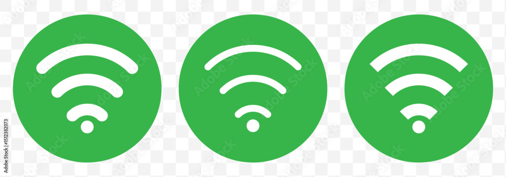 Poster free wifi connection icon set. wireless symbol collection. no wifi sign on transparent background sy