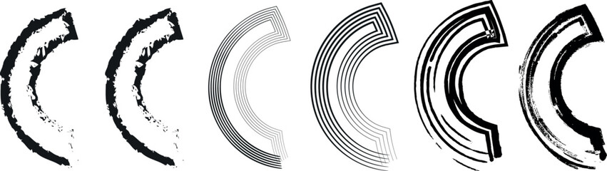 Vector Halftone Dot Border Set: Circular Frames in Smooth Gradient Styles for Use in Medical, Treatment, and Beauty Industry Designs
