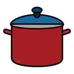 cooking pot isolated on white background
