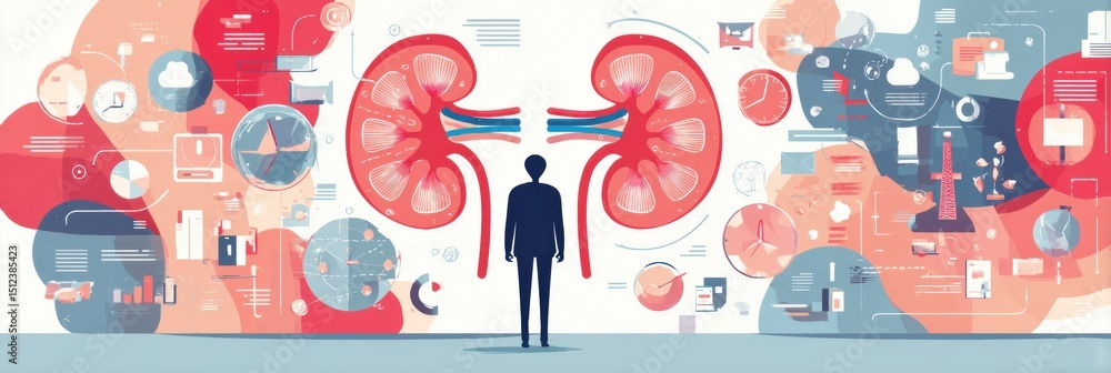 Poster understanding kidney disease risk factors through visual representation of health data and statistic