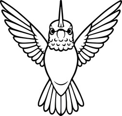 Vector illustration of flying angel wings, an eagle, or a fantasy bird design