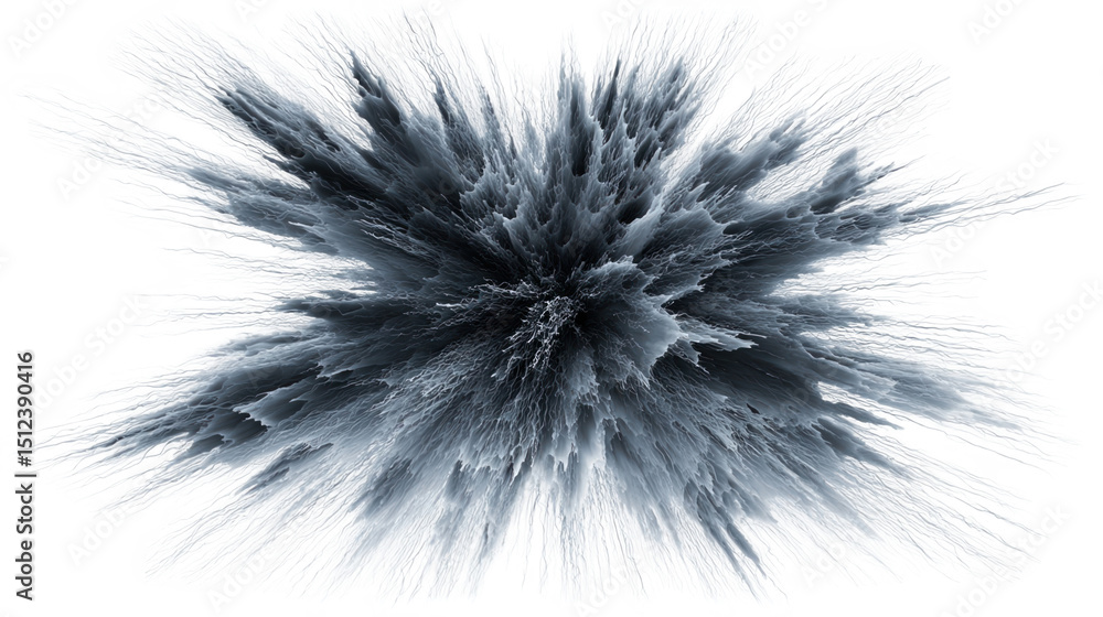 Poster abstract energy shockwave expanding and creating a ripple burst effect, isolated on a transparent ba