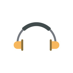 Clean and simple illustration of headphones, perfect for music, podcast, or audio-related designs. Great for app interfaces or promotional materials.