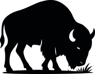 Black rhino wild mammal silhouette vector illustration design