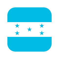 Honduras flag rounded square icon