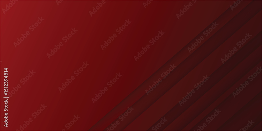 Aufkleber red line with white architecture futuristic background minimal concept vector illustration subtle de