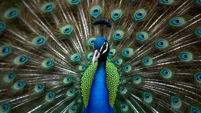 Peacock tail photography tips. Ultra-realistic feather texture images. Capture vibrant peacock colors. Nature photography techniques for stunning details.