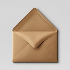 Large A4 Brown Envelope Isolated on Transparent Background for Mailing, Office, and Document Use