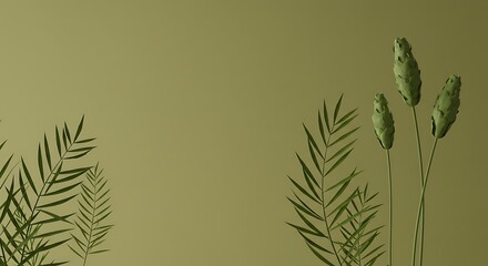 Green Plant on Background