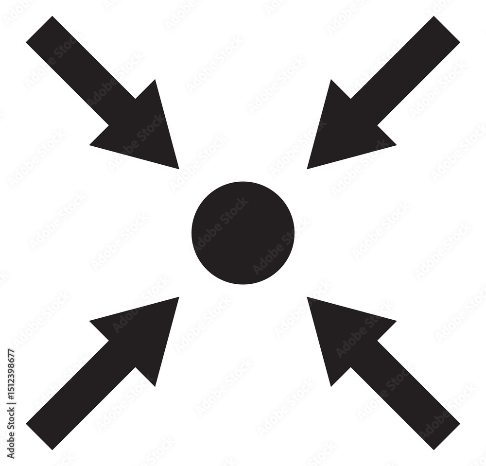 Poster meeting point icon. assembly point emergency arrow. outline icon style for navigation, multimedia, a