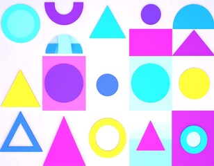 Vibrant geometric shapes (2)