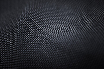 Texture and surface Black Woven Fabric Close-Up