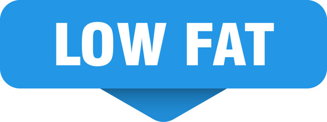 low fat sticker. low fat sign on transparent background