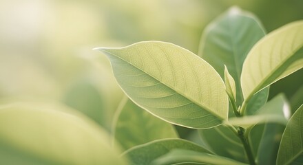 Leaf Closeup Green Plant Growth Nature Background