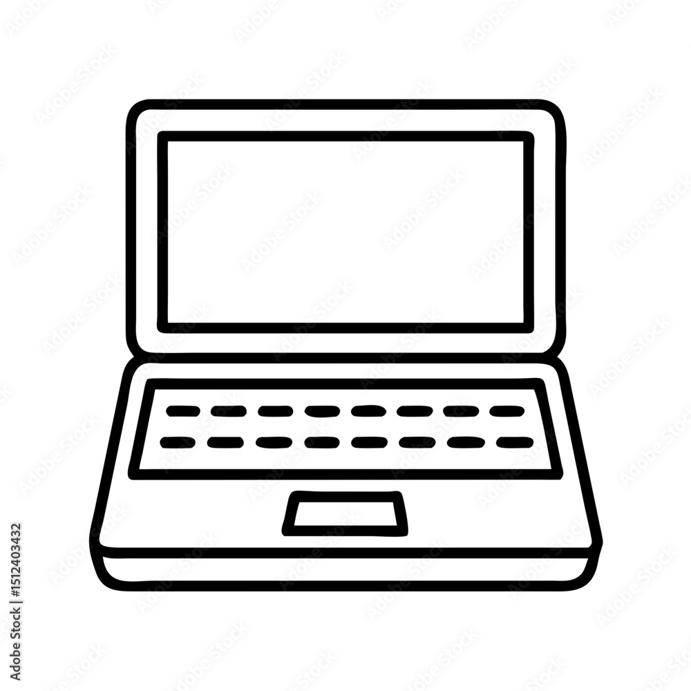 Poster elegant line art icon design of a modern device with a clean and transparent background showcasing s